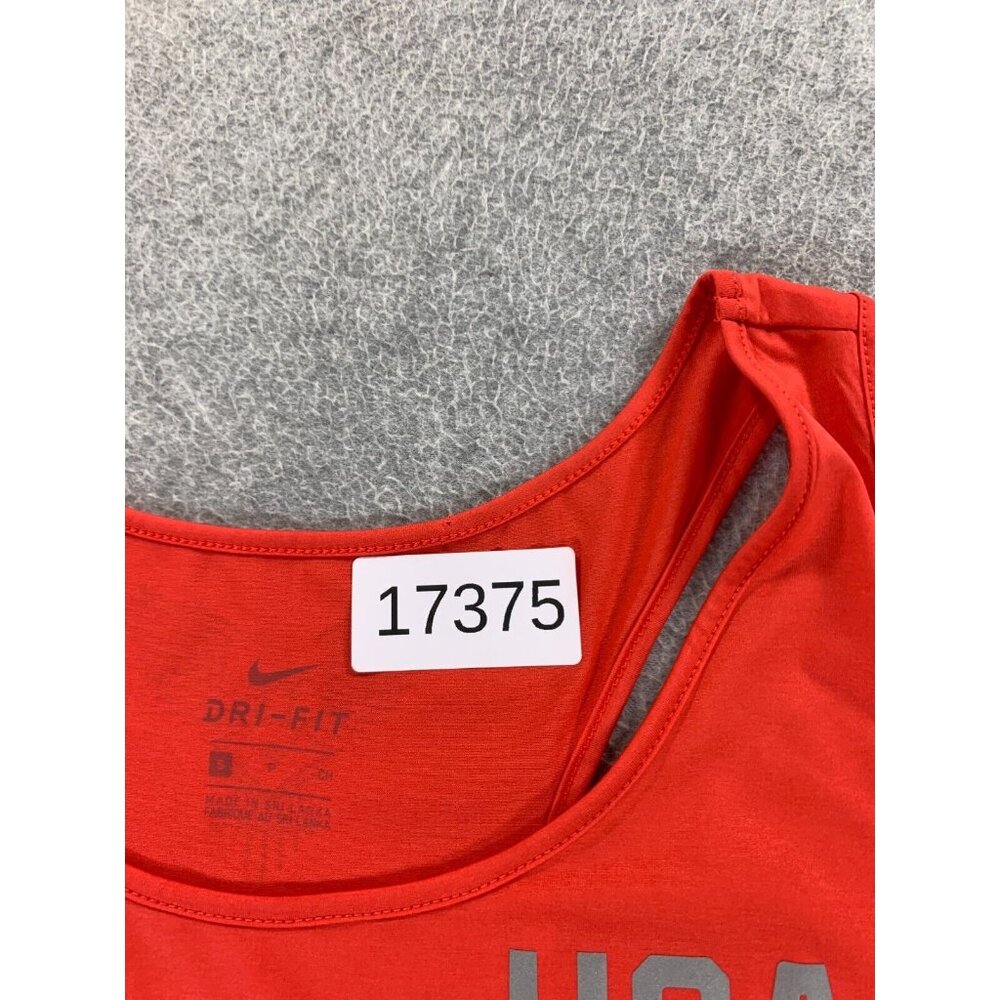 Nike Dri Fit USA Running Training Tank Top (Women's Small) Red - Picture 4 of 11